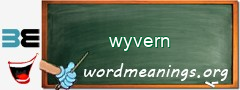 WordMeaning blackboard for wyvern